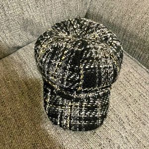 Vintage black, white, grey, cap